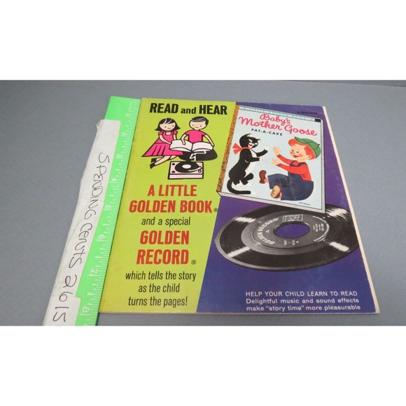 Baby's Mother Goose A Little Golden Read and Hear with 45 RPM Record 1948 - Picture 4 of 10